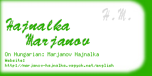 hajnalka marjanov business card